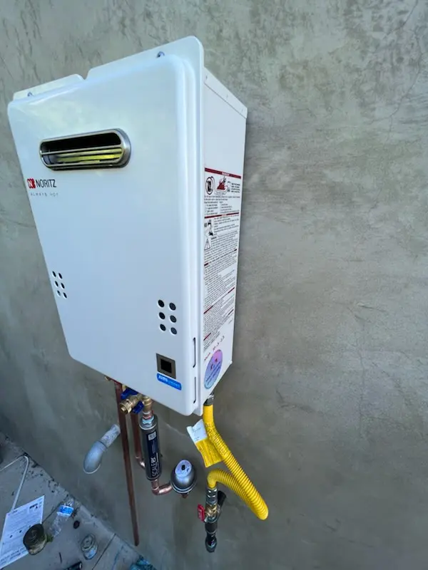 Tankless water heater installation for American Village homes